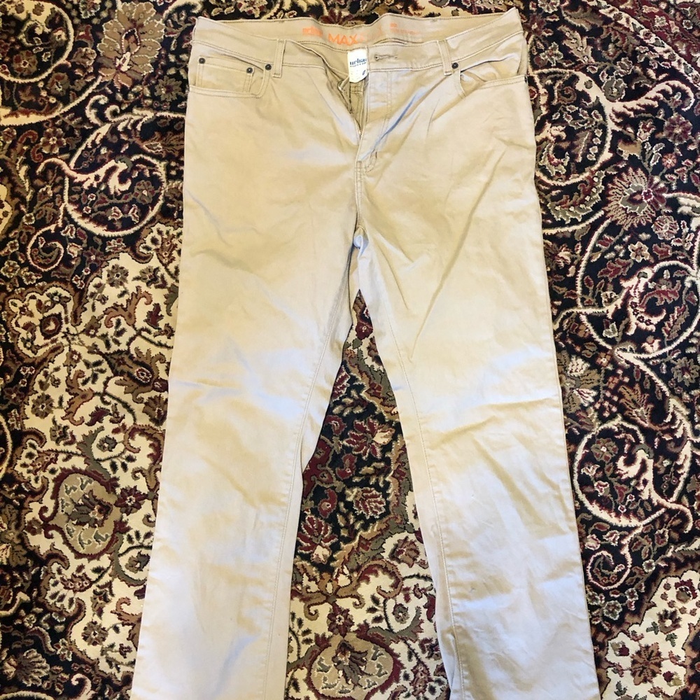 Urban Pipeline Max Flex  slim straight 38X30 Men's Khaki Pants